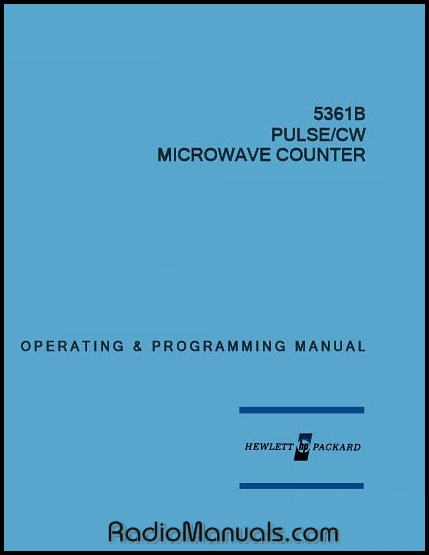 HP 5361B Operating & Programming Manual HP 5361B Operating & Programming Manual